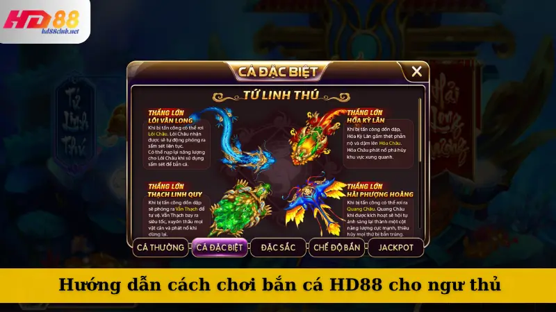 Hướng dẫn cách chơi bắn cá HD88 cho ngư thủ