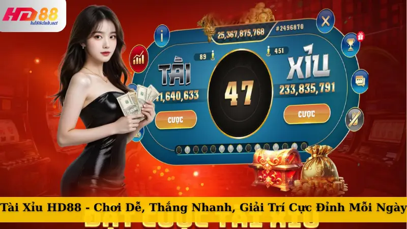 Tài Xỉu HD88 - Chơi Dễ, Thắng Nhanh, Giải Trí Cực Đỉnh 2025